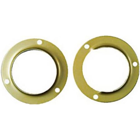 National N191-551 1.37 in. Metal Closet Pole Socket Set- Bright Brass Finish 659730